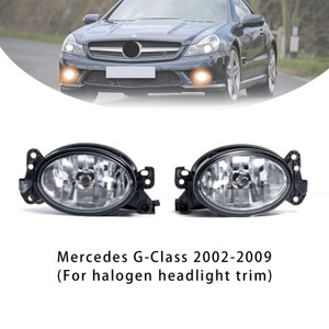 Mercedes Benz W204 W211 W164 C219 Pair Front Fog Light Lamps With Bulbs Generic