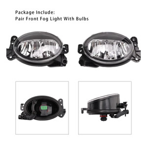 Mercedes Benz W204 W211 W164 C219 Pair Front Fog Light Lamps With Bulbs Generic
