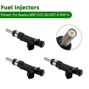 3PCS 0280158383 Fuel Injectors 420874000 For Sea Doo BRP GTX 300 RXT-X RXP-X