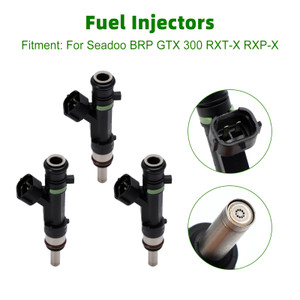 3PCS 0280158383 Fuel Injectors 420874000 For Sea Doo BRP GTX 300 RXT-X RXP-X