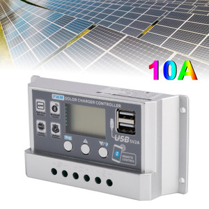 10A PWM Solar Controller Mobile APP Intelligent Control 12V24V Solar Controller Display Current Solar Street Light Controller 0V Start
