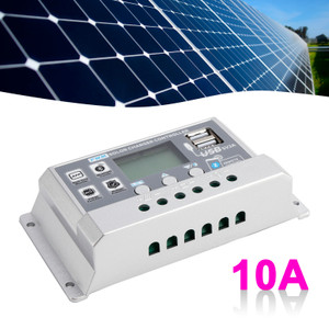 10A PWM Solar Controller Mobile APP Intelligent Control 12V24V Solar Controller Display Current Solar Street Light Controller 0V Start