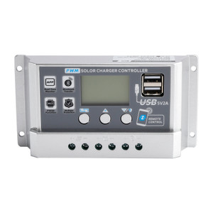 10A PWM Solar Controller Mobile APP Intelligent Control 12V24V Solar Controller Display Current Solar Street Light Controller 0V Start