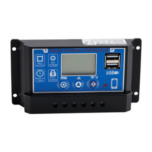 30A PWM Solar Controller Mobile APP Intelligent Control 12V/24V/36V/48V/60V Solar Controller Display Current Solar Street Light Controller 0V Start