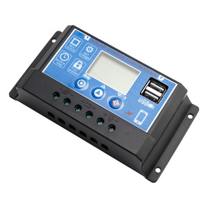 30A PWM Solar Controller Mobile APP Intelligent Control 12V/24V/36V/48V/60V Solar Controller Display Current Solar Street Light Controller 0V Start