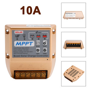 10A Boost MPPT Solar Controller 24V36V48V 60V72V Solar Electric Vehicle Charging Mobile APP