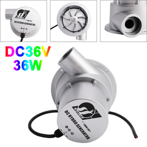 24V Water Flow Turbine Small Hydroelectric Generator DC36V 36W Alternating Current High Efficiency Brushless Motor for Home Field