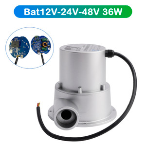 12V/24V/36V/48V Water Flow Turbine Small Hydroelectric Generator Bat12V-24V-48V 36W Alternating Current High Efficiency Brushless Motor APP Remote Contro for Home