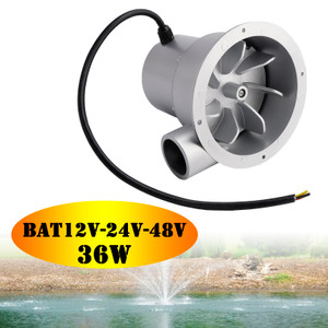 12V/24V/36V/48V Water Flow Turbine Small Hydroelectric Generator Bat12V-24V-48V 36W Alternating Current High Efficiency Brushless Motor APP Remote Contro for Home