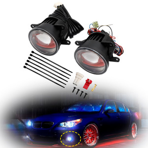 Car Light Ledtiving FOG DRL Pink Edition 90MM 6000K For OSRAM