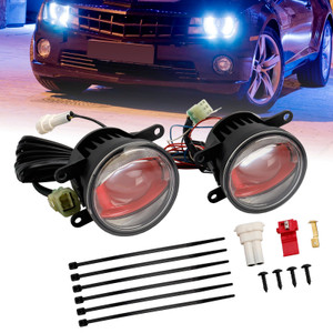 Car Light Ledtiving FOG DRL Pink Edition 90MM 6000K For OSRAM