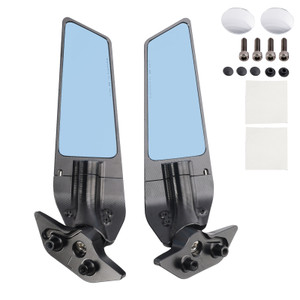 2020-2025 BMW S1000RR CNC Aluminum Adjustable Swivel Winglet Mirror Black Generic