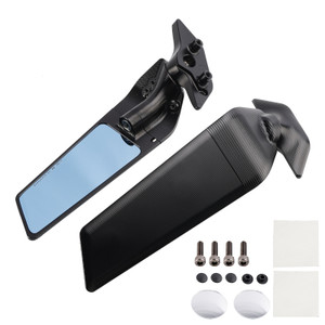 2021-2022 BMW M1000RR CNC Aluminum Adjustable Swivel Winglet Mirror Black Generic