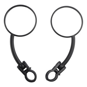Pair Enduro Folding Mirrors Clamp On Fits Dual Sport Motorcycle ATV Dirt Bike