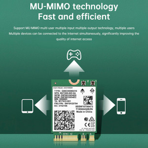 AX210 Module 5.2 Bluetooth Built-in Wireless Gigabit Network Card Supports WIFI6