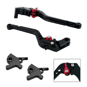 2016-2023 Piaggio MP3 300 350 X7 Racing Brake & Clutch Levers Black Generic