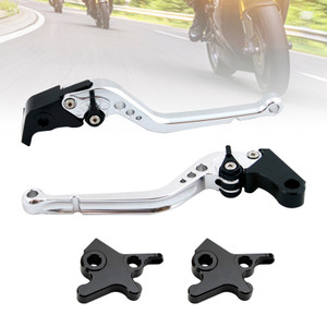 2016-2023 Piaggio MP3 300 350 X7 Racing Brake & Clutch Levers Silver Generic
