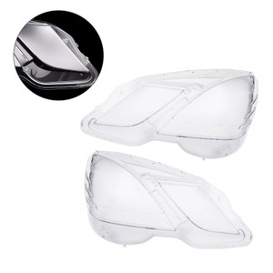 2009-2014 Mercedes Benz E-Class W212 2PCS Front Headlight Glass Clear Cover Generic