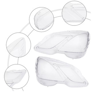 2009-2014 Mercedes Benz E-Class W212 2PCS Front Headlight Glass Clear Cover Generic