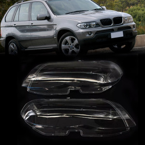 2004-2006 BMW X5 E53 2PCS Front Headlight Glass Clear Cover Generic