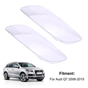 2006-2015 Audi Q7 2PCS Front Headlight Glass Clear Cover Generic