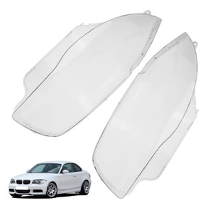 2003-2011 BMW 1-Series E81 E82 E87 E88 2PCS Front Headlight Glass Clear Cover Generic