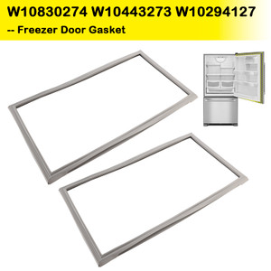 2 Pack W10830274 Freezer Door Gasket for Maytag Refrigerator W10443273 W10294127