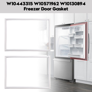 2 X W10443315 Freezer Door Gasket for Kenmore Refrigerator W10571962 W10130894