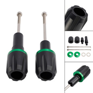 2017-2023 KAWASAKI NINJA 650 Aluminum Frame Crash Slider Protection Green Generic