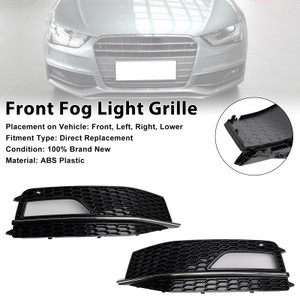 2013-2015 AUDI A4 S-line S4 2PCS Bumper Fog Light Lamp Cover Grille Generic