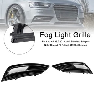 2013-2015 Audi A4 B8.5 S4 Style Fog Light Cover Grille Standard Bumper Generic