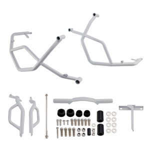 2022-2023 HONDA ADV160 Du Desertx Engine Guard Crash Bar Frame Protector Bumper White Generic