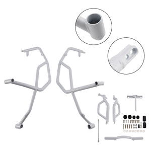 2022-2023 HONDA ADV160 Du Desertx Engine Guard Crash Bar Frame Protector Bumper White Generic