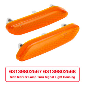 2012-2017 MINI R60 COUNTRYMAN R61 PACEMAN L+R Side Marker Lamp Turn Signal Light Housing Yellow Generic