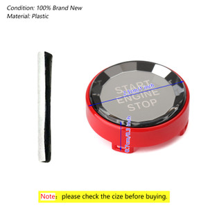 BMW 1-8 Series E Chassis Start Stop Engine Button Crystal Red Generic