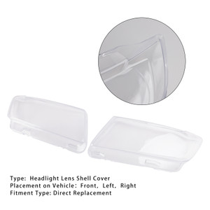 2011-2013  Jeep Grand Cherokee 2pcs Headlight Lens Shell Cover Clear Generic