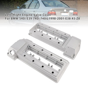 1998-2001 BMW 540i E39 740i E38 X5 Z8 Left+Right Engine Valve Cover Generic