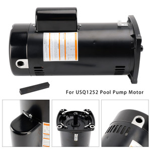 USQ1252 Swimming Pool Motor 2.5HP 230V 48Y Square Flange With PS-200 Seal Kit