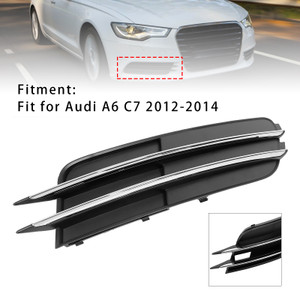 2012-2014 Audi A6 C7 Front Right Side Bumper Grille Fog Light Grill 4G0807682 Generic