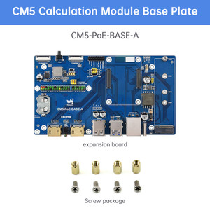 Raspberry Pi CM5 PoE Expansion Board Compute Module 5 Computing Module Baseboard Supports M.2 NVMe