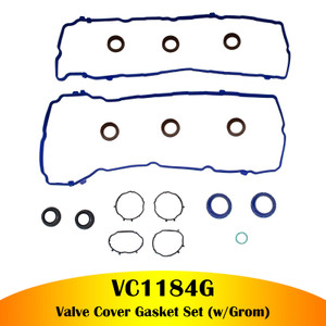 2016-2022 Jeep Wrangler 3.6L V6 DOHC Valve Cover Gasket Set (w/Grom) VC1184G Generic