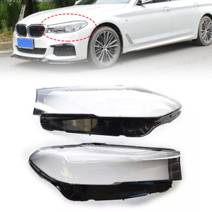 2020-2022 BMW 5 SERIES G30 G38 2PCS Headlight Headlamp Lens Cover Shell Generic