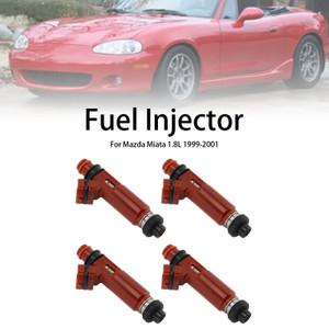 1999-2001 Mazda Miata 1.8L Fuel Injector 4PCs 1955003310 Generic