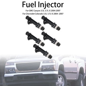 2004-2007 GMC Canyon 3.5L 3.7L I5 5PCS Fuel Injector 17113588 17113668 Generic