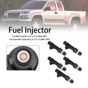 2004-2007 GMC Canyon 3.5L 3.7L I5 5PCS Fuel Injector 17113588 17113668 Generic