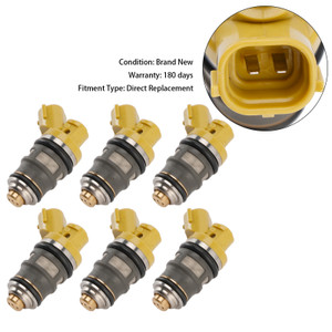 LEXUS SUPRA ARISTO SOARER MR2 CELICA 6PCS Fuel Injector 100187091 Generic