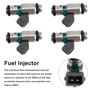 4PCS Fuel Iniector IWP042 Fit Renault Clio Espace Kangoo Laguna Megane
