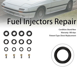 1986-1991 Mazda RX7 FC 4PCS Fuel Injectors Repair Kit 195500-1350 Generic