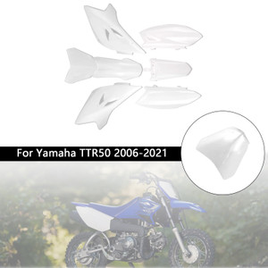 2006-2021 Yamaha TTR50 Body Plastic Kit Front Rear Fender Fairing White Generic