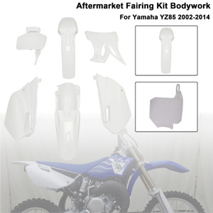 2002-2014 Yamaha YZ85 Body Plastic Kit Fender Fairing White Generic